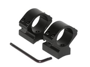 Talley Lightweight Alloy Scope Mount Combo - Black Anodized - 1" - Low Winchester 70 STD & Short
