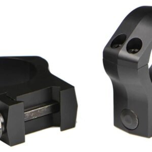 Warne 2-Piece Picatinny Style Mountain Tech Scope Rings 1" Low - Matte