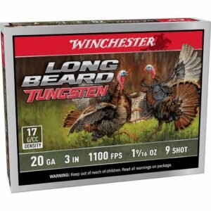Winchester Long Beard Tungsten Shotshell 20ga 3" 1-9/16oz 1100 fps #9 5/ct