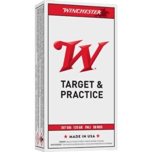 Winchester USA Handgun Ammunition .357 SIG 125 gr FMJ-FP 50/ct