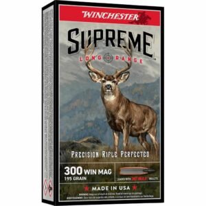 Winchester Supreme Long Range Rifle Ammunition .300 Win Mag 195gr PT 2900 fps 20/ct