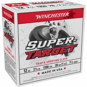 Winchester Super-Target Shotshells 12 ga 2-3/4" 1 oz 1350 fps #7.5 25/ct