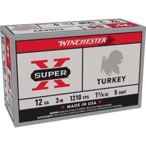 Winchester Super-X Turkey Loads Shotshells 12ga 3" 1-7/8 oz 1210 fps #5 10/ct