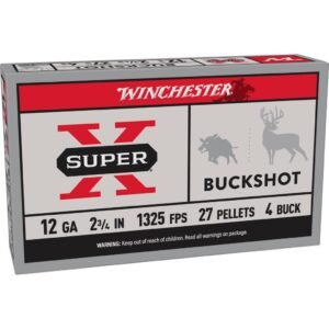 Winchester Super-X Buckshot Shotshels 12 ga 2-3/4" 1325 fps #4B 5/ct