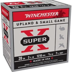 Winchester Super-X Game Shotshells 20 ga 2-3/4" 7/8 oz 1210 fps #7.5 25/ct