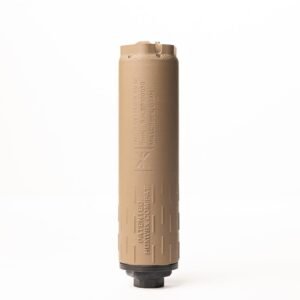 Huxwrx Flow 9K TI Suppressor 9mm Luger 1/2x28 Thread FDE