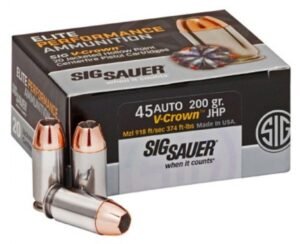 SIG 45AP 200GR V-CROWN 20RD