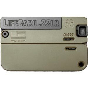 LifeCard .22 LR Single Action Pistol - Polymer Handle Noveske Bazooka Green