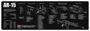TekMat 12x36 Gun Cleaning Mat - AR-15 Black