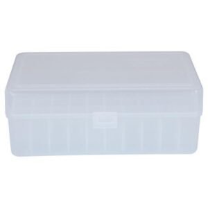 Berry's Mfg 411 Clear Ammo Flip Top Box Holds 50 Rounds - .45/70 Govt