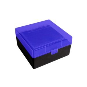 Berry's 009 Ammo Box .243/6.5/.308 Black with Blue Lid 100/ct