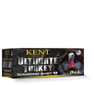 Kent Ultimate Diamond Shot Turkey 20 ga 3" MAX 1 1/4 oz #4 1300 fps 10/ct