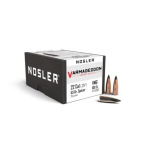 Nosler Varmageddon Rifle Bullets .22 cal .224" 53 gr FB-TIPPED 100/ct