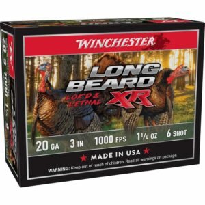 Winchester Long Beard XR Shotshells 20 ga 3" 1-1/4oz 1000 fps #6 10/ct