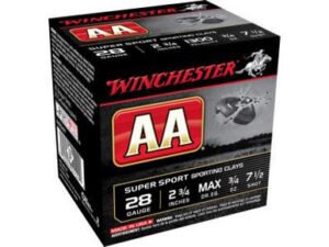 Winchester 28 Gauge Ammunition AA Super Sport AASC287 2-3/4" 7.5 Shot 3/4oz 1300fps 250 Rounds