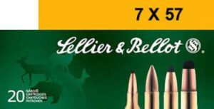 Sellier & Bellot 7X57mm Mauser Ammunition SB757B 140 Grain Soft Point 20 Rounds