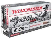 Winchester 25-06 Rem Ammunition Deer Season XP X2506DS 117 Grain Extreme Point 20 Rounds