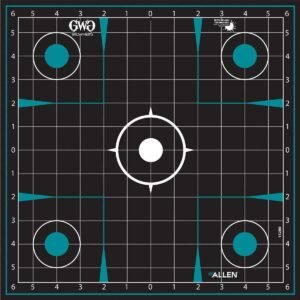 Allen Girls with Guns Splash Adhesive Sight Grid Targets 12x12 - 5/ct