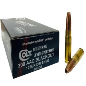 Double Tap Colt Defense Rifle Ammunition .300 AAC Blackout 125gr HP Lead Free 2400 fps 20/ct