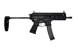 Grand Power Stribog SP9A1 Pistol - FDE | 9mm | 8" Threaded Barrel | 30rd | PDW Brace w/ Tailhook