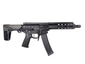 Wraithworks WARSCORP9 Side-Charging AR Pistol - Black | 9mm | 8.5" Barrel | 7" M-LOK Rail | SB Tactical HBPDW Brace | Accepts Scorpion Mags