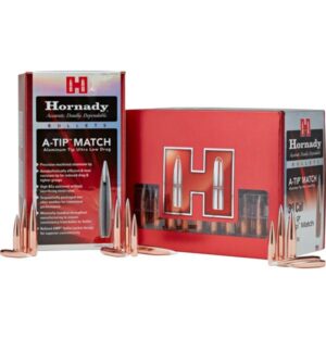 Hornady Aluminum A-Tip Match Rifle Bullets 25 cal .257 138 GR (1-7.5'') 100/ct
