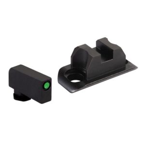 Ameriglo Optic Compatible Sight Set for Glock 43X/48 A-Cut Green with Black .240" Front Black Rear