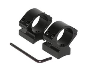 Talley Lightweight Alloy Scope Mount Combo - Black Anodized - 1" - Low Winchester 70 STD & Short