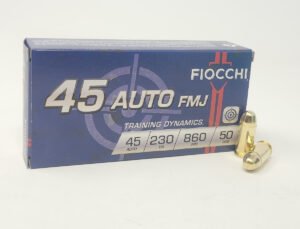 Fiocchi 45 Auto Ammunition FI45A 230 Grain Full Metal Jacket 50 rounds