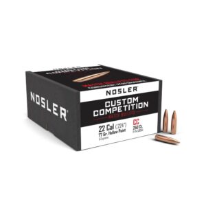Nosler Custom Competition Rifle Bullets .22 cal .224" 77 gr HPBT 250/ct