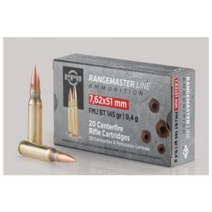 PPU RangeMaster 7.62X51 NATO 145gr FMJBT 2835 fps 20/ct