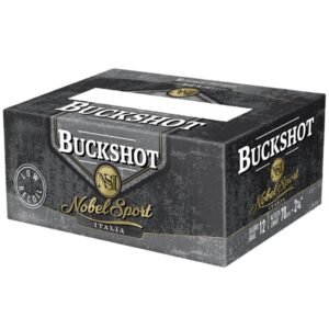 Noble Sport Buckshot Law Enforcement Shotshells 12ga 2-3/4" 9 pellet 1200 fps #00 250/ct (25-10/ct)