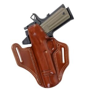 Galco Combat Master 2.0 Belt Holster for Glock 17 Gen 1-6 With or Without Red Dot Tan RH