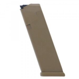 Glock Gen5 Factory Magazine G17 G17L G19 G19X G26 G34 9mm Luger - Coyote 17/rd