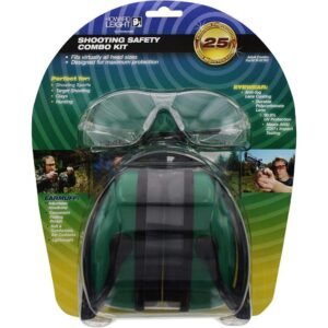 Howard Leight Shooting Sports Safety Combo Kit 25dB Ear Muffs with Clear Shooting Glasses