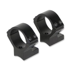 Talley Lightweight Alloy Scope Mounts - Black Anodized - 30mm - Medium Thompson Center Venture Stevens 200 Stiller Predator Ruger American (SA) S