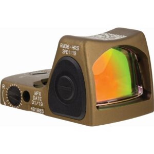 Trijicon RMR HRS Type 2 Red Dot Sight 3.25 MOA Red Dot Coyote Brown