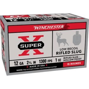 Winchester Super-X Shotshells 12ga 2-3/4" 1oz 1300 fps Slug 15/ct