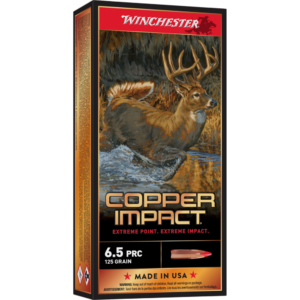Winchester Copper Impact Rifle Ammunition 6.5 PRC 125 gr. BT 3100 fps 20/ct