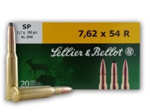 Sellier & Bellot Rifle Ammunition 7.62x54R 180 gr SP 2625 fps 20/ct