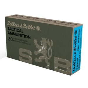 S&B Tactical Rifle Ammunition 7.62X51 NATO 200gr FMJ 1030 fps 20/ct