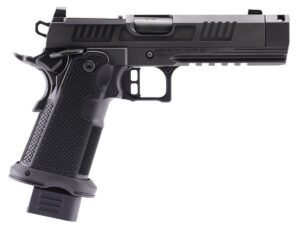 Alpha Foxtrot AF1911-Romulus MOS Adapter Handgun 9mm Luger 17(1) & 20rd(1) Magazines 4.25" Comp Threaded Barrel DLC Black